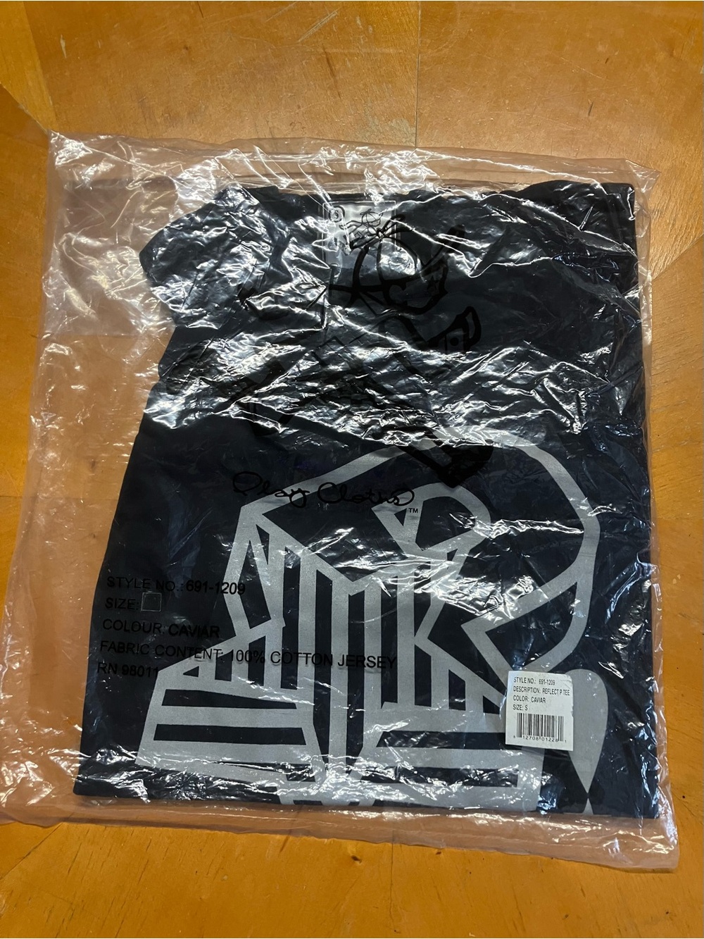 NWT Play Cloths Reflect P Graphic Tee Caviar Black S Clipse Pusha T